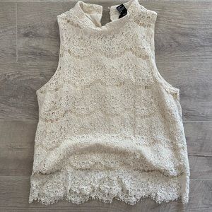Lace halter top